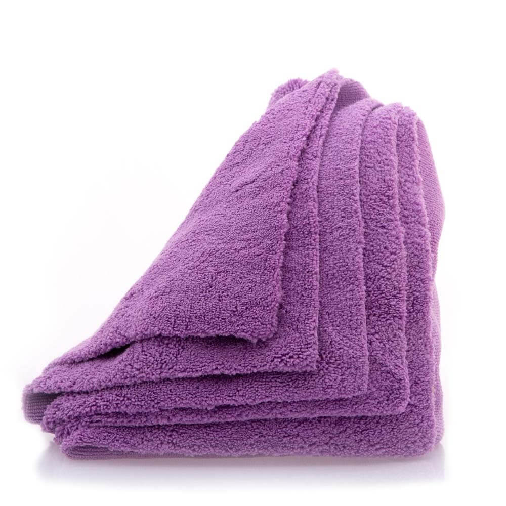 WORK STUFF Gentleman Basic 5 pack Purple Microfiber Towel for Car Care & Car Detailing Pack Purple set