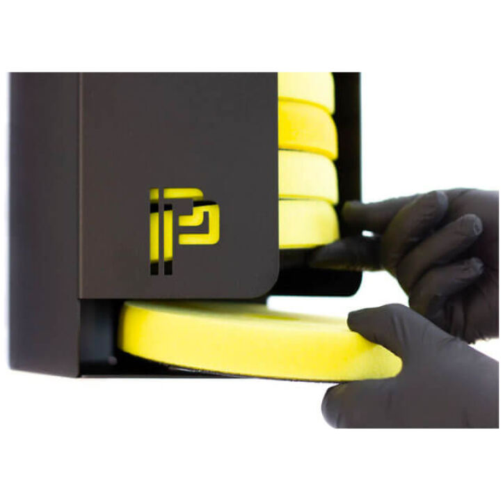 Poka Premium pad feeder for storing polishing pads close up 2