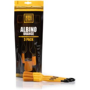 WORK STUFF Detailing Brush ALBINO ORANGE 3-Packs