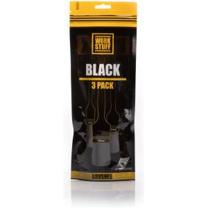 WORK STUFF Detailing Brush BLACK 3-Pack