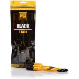 WORK STUFF Detailing Brush BLACK 3-Packs